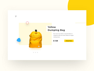 Product bag design ecommerce product product page ui ux web yellow