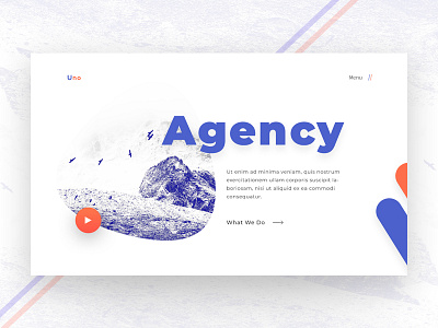 Agency Exploration 2 agency blue creative design exploration gradient ui ux video web web design