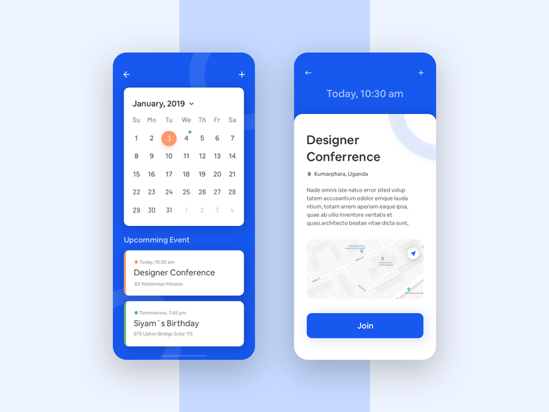 Schedule Event App by Redwanul Haque for AGT on Dribbble