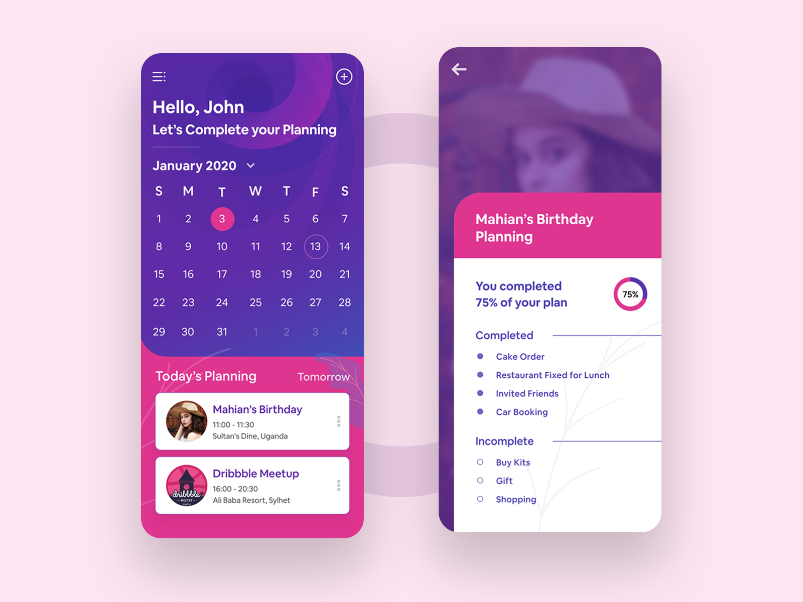 Event Planning App by Redwanul Haque for AGT on Dribbble