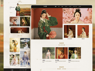 Chinese style web design design ui web