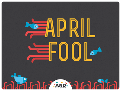 Happy April Fools' Day april creative design fish fool