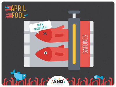 Happy April Fools' Day april creative design fish fool