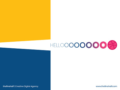 Hello Dribbble! creative agency design digital agency hellodribbble production team thefinehalf