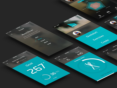 Sophie. exercise fitness gym ui ux