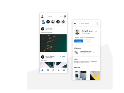 LinkedIn Redesign design illustration logo pets uiux uidesign mobile pomodoro uiux mobile uidesign typography ui uiux uiux uidesign figma mobileui website ui webdesign