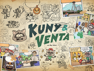 Kuny & Venta cartoon character design comic design travel