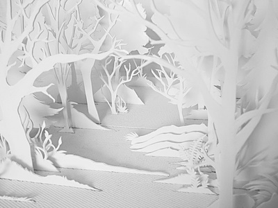 I am a Forest animation cartoon cut forest illustration paper animation paper craft paper forest retro retro art stop motion stopmotion vintage
