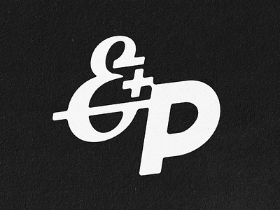 E + P logo publisher retro retro art retro logo type vintage