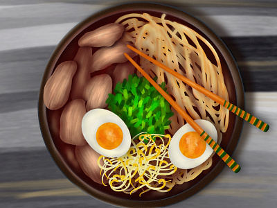 Ramen digitalart food foodillustration illustration procreate procreateart ramen