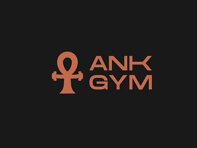 ANK GYM ank ankh brand branding design egypt graphic design identity illustration logo logo design logos