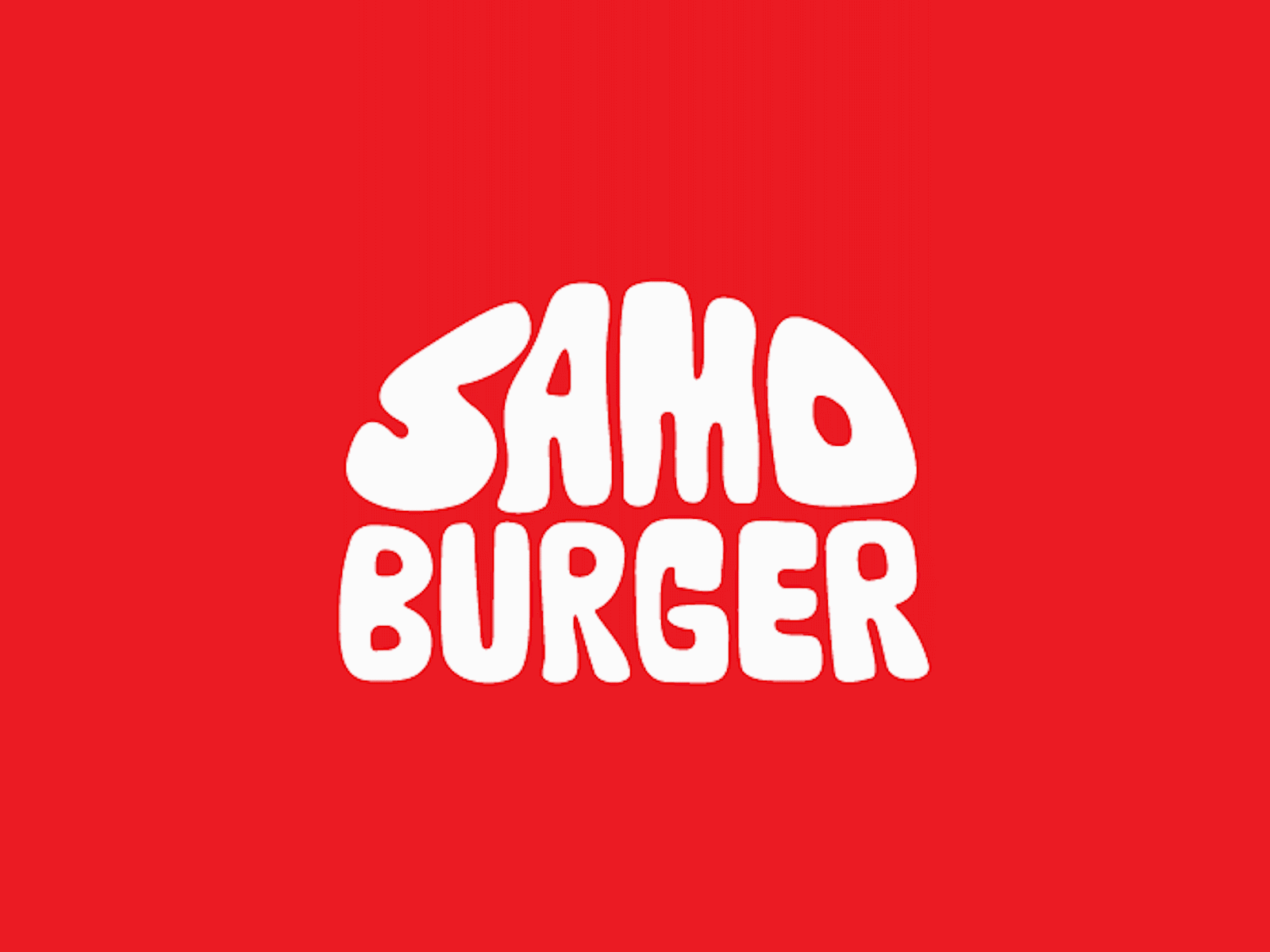 Samo burger logo animation animation brand branding burger graphic design illustration logo logo animation logo desgin motion graphics typo typography