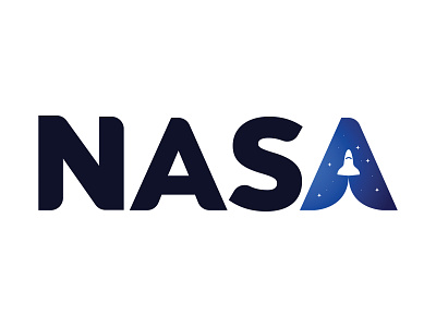 Nasa Identity design fun icon logo space