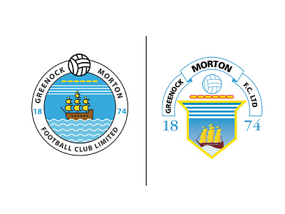 Morton Badge badge boat design icon line logo ship