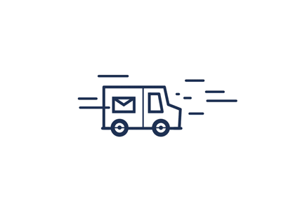 Wee Van delivery gif icon van