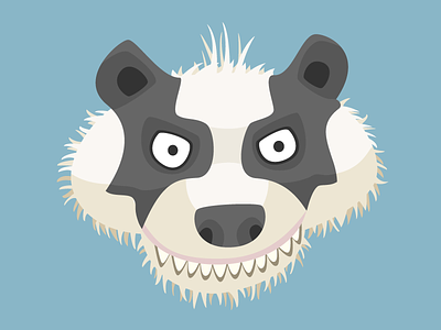 The Badger (vector illustration) badger illustration illustrator vector