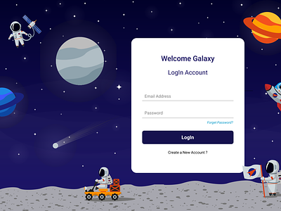 Galaxy Website Login Page