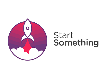 StartSomething Rocket Logo Concept logo rocket
