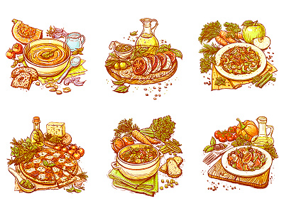 Some illustrations for recipes