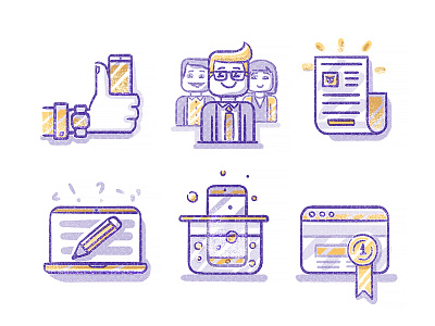 Sketches for infographics №4 character draw icons illustration infographic mobile notebook office sketch