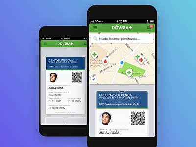 Health Insurance from Dovera health insurance iot mobile ui user experience user interface ux