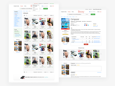 Booxy desktop e commerce ecommerce magazine ui user experience user interface ux