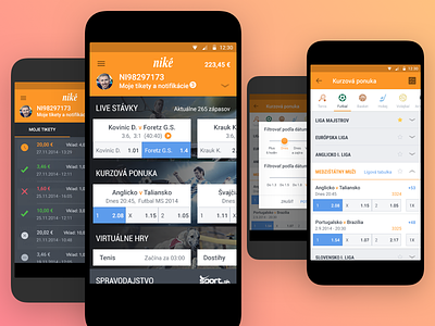 Niké button grid mobile orange sports ui user experience user interface ux