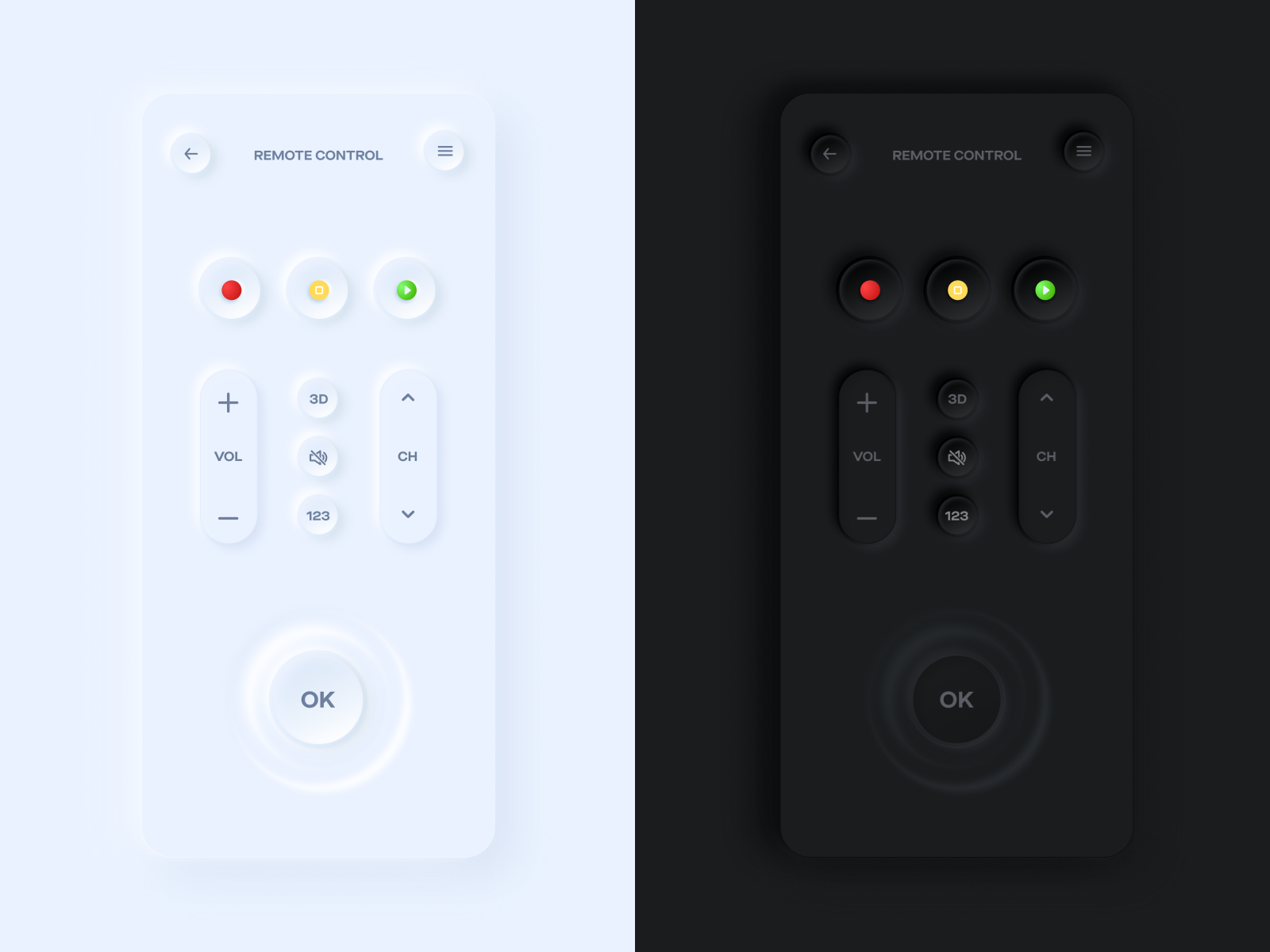 TV Remote Control UI by Burak on Dribbble