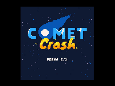 Comet Crash game gamejam lua pico8 procedural video game