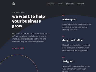 Why Pick Us about us agency branding circle design landing page sketch studio