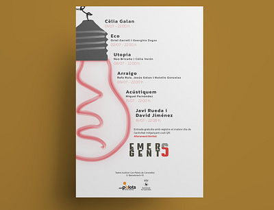 Poster Emergents culture design design art designer minimal theatre