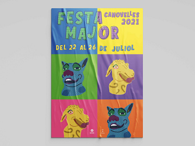 Festa Major Canovelles 2021 colors creativity design graphic design illustration pop popart smile