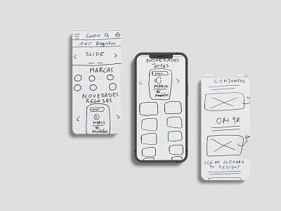 Wireframe Festina Web-App