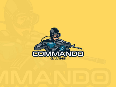 Gaming Logo (mascot logo) commando logo gaming logo gaming mascot logo logo logo design