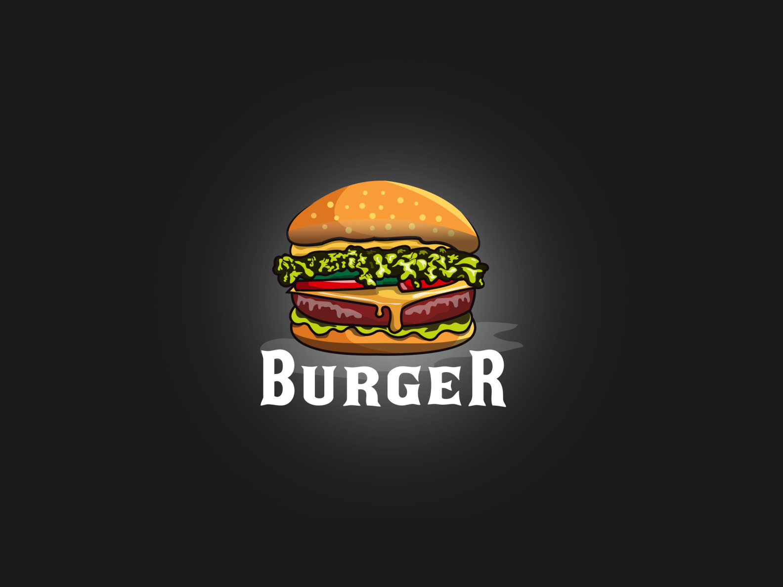 Burger logo by artemedes on Dribbble