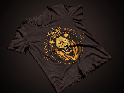 Lion Head Logo and T-shirt design branding company logo design graphic design illustration lion design lion head logo lion logo logo logo design t shirt design