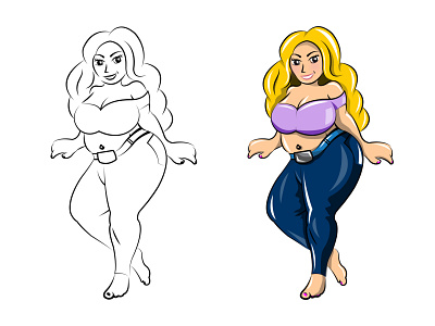 Character Design for a female clothing brand