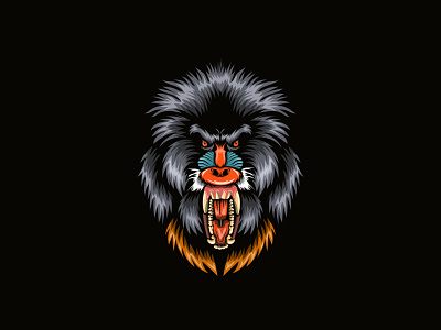 Angry Baboon illustration branding company logo design illustration logo logo design