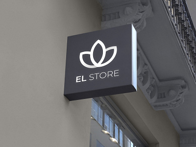 EL STORE Sign accessories branding design flat illustration jewelry jewelry logo jewelry shop logo logo design sign