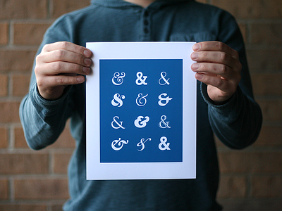 Ampersand Print ampersand etsy graphic design poster print typography