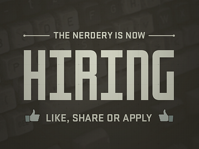 Nerdery Now Hiring Facebook image .net developer dot net facebook facebook image hiring now hiring recruiting the nerdery web developer
