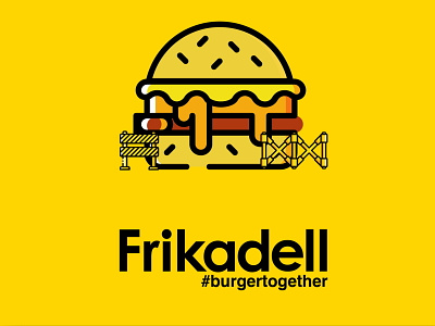 Frikadell Gourmet Burger Illustrations brand elements brand identity design illustration instagram post visual identity