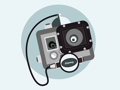 GoPro - Be a diver diver funny gopro illustrator vector