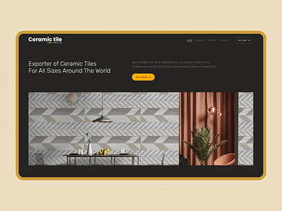 Ceramic Tile India animation ceramic tiles ui uiux wall website