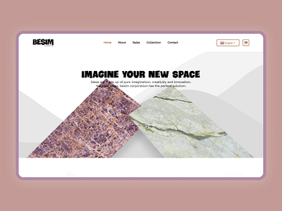 Besim Corporation animation ceramic tiles ui wall website