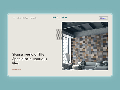 Sicasa India animation branding ceramic tiles ui wall website