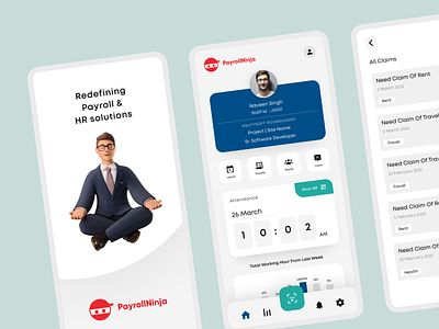 Payroll Ninja | Equitysoft Technology app design development ui uiux
