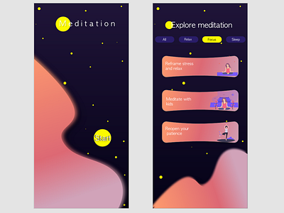 meditation app calm design iphone logo meditation meditation app meditations minimalist typography vector