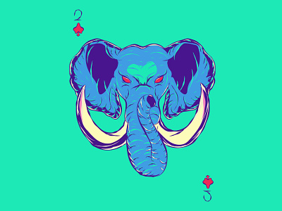 Chicken Fila color elephant flat flat design flat illustration illustration logo vectorart