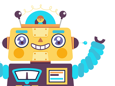 Robot by Vania Bachur on Dribbble